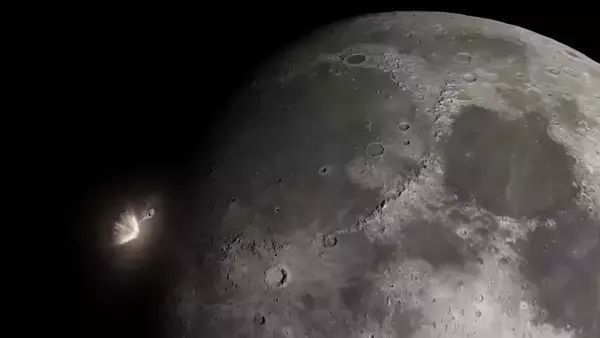 スペースXのロケット残骸が月に激突。探査機が捉えた生々しい衝突跡