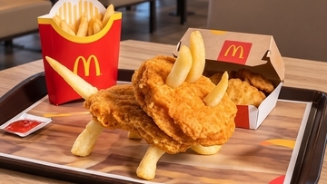 マクドナルドのポテトとナゲットで作る恐竜がおいしくて楽しいと公式公認に