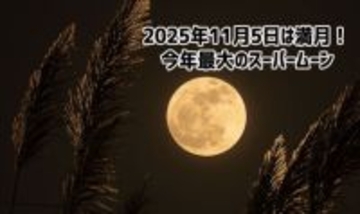 2025年11月5日は満月！今年最大のスーパームーン