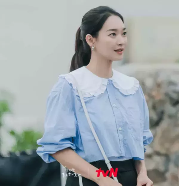 「『海街チャチャチャ』シン・ミナ！秋の韓国ファッションに注目♪」の画像