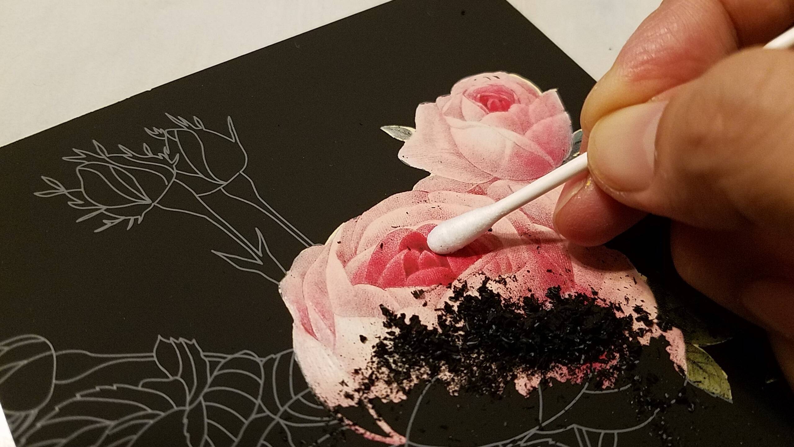 削るだけ 癖になるスクラッチ 世界で1枚だけの ルドゥーテのバラ 18年12月23日 エキサイトニュース 2 5