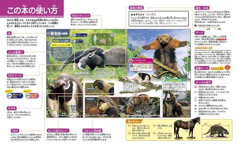 【究極の新図鑑】大迫力の生態写真とイラストで生きものに興味がわく！　動く図鑑MOVE「動物」