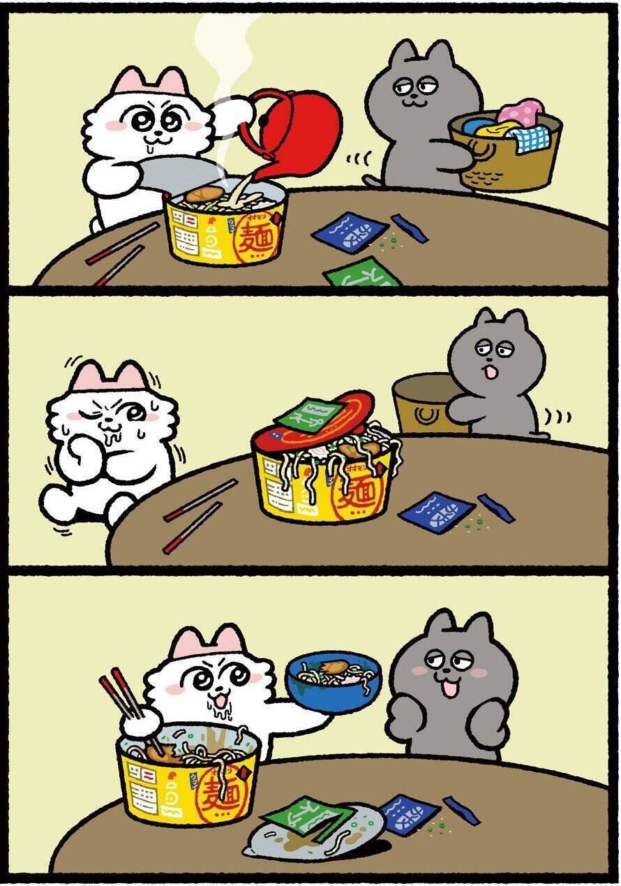 SNS＆アニメで話題の大注目作!!　ンめねことうすくろの、ふたりの日常の物語