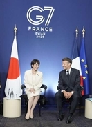 日仏首脳、ホルムズ安全へ努力　自衛隊派遣は話題に上らず