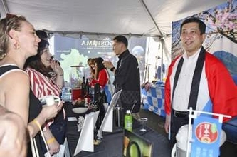 米首都で鹿児島県産品PR　塩田知事、茶や和牛の販路拡大