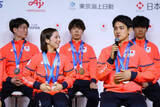 「帰国のりくりゅう「走り抜けた」　ミラノ五輪メダリスト会見」の画像1
