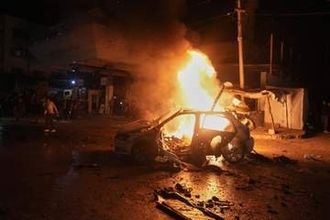 ハマス幹部標的にガザ空爆　イスラエル、武装解除圧力