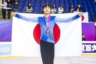 男子の岡崎隼士は2位　フィギュア・ジュニアGP