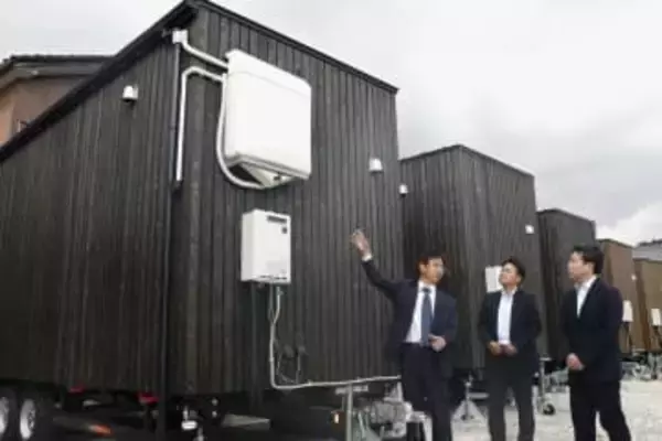 災害時のトイレに雨水活用　能登被災地、タンク設置