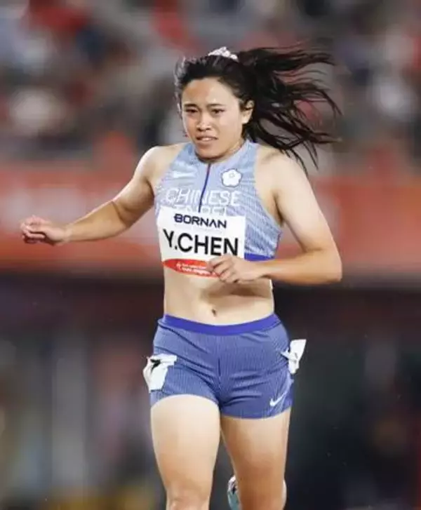 台湾代表の陳「楽しく走れた」　400m、16歳の笑顔輝く