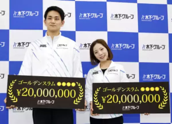 りくりゅうに報奨金2千万円ずつ　所属先の木下グループ