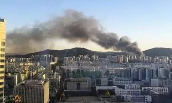 ソウル中心地で大規模火災　けが人なし、周辺影響も