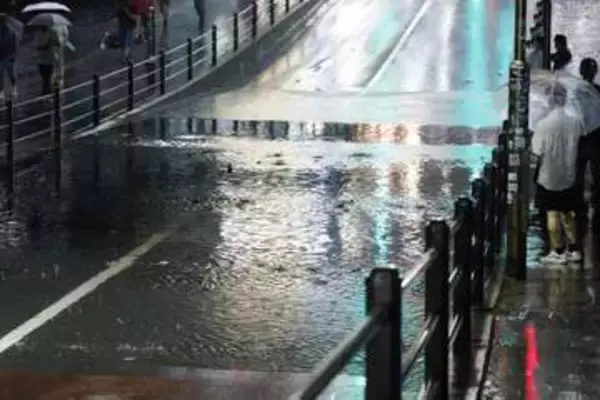 東京、埼玉で大雨　レベル4危険警報も