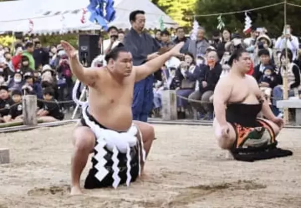豊昇龍、熊本で土俵入り　子どもとの交流楽しむ