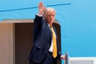 トランプ氏、2期目初訪中へ出発　習氏と2日連続で首脳会談