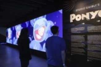 米国で「ポニョ展」報道公開　ジブリ寄贈の120点超