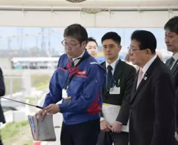 「治水対策加速化と国交相　降雨貯留施設の整備促す」の画像