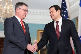 米イスラエル外相が会談　第2段階、ハマス武装解除協議か