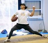 「今永昇太「唯一無二の存在に」　カブス3年目の抱負、高知で練習」の画像1