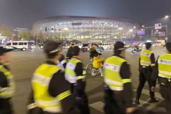 サッカー日中戦で厳重警備　中国・成都、邦人に注意喚起