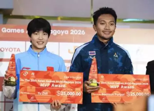 男子は陸上2冠プリポン　MVP、女子は13歳于子迪