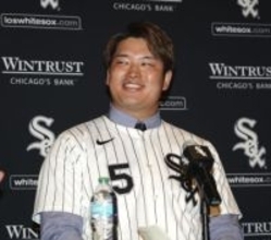 村上「ものすごく興奮」　入団会見、WBCも出場へ