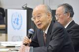 「意見交わし国連改革を　元事務次長の明石氏」の画像1