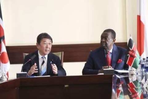 茂木氏、ケニア軍支援伝達　外相会談、安保協力強化