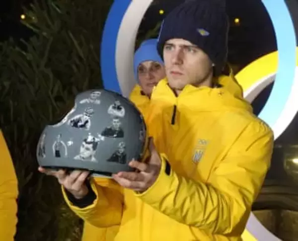 追悼ヘルメット「本番も着用」　ウクライナ選手、IOCは認めず