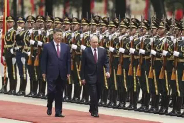 中国・ロシア首脳、北京で会談　米イラン巡る議論焦点、協力深化