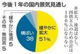 「景気拡大、半年で19ポイント減　予想慎重姿勢に、物価高逆風」の画像1
