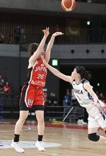 日本女子、韓国に2連勝　バスケ、W杯へ強化試合
