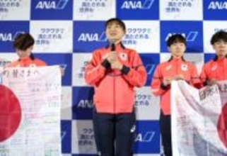 五輪坂本「自分らしく演技を」　ミラノへ出発、鍵山らも
