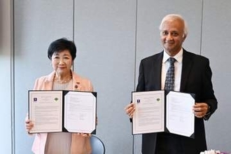 東京都、NY大と協力合意　知事訪米、キャンパス検討