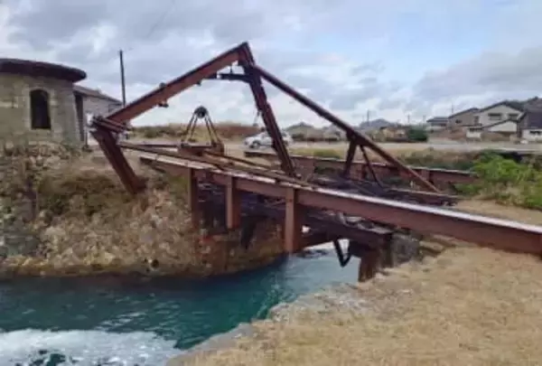 暴風で国史跡トラス橋倒壊、新潟　佐渡金銀山遺構の一つ