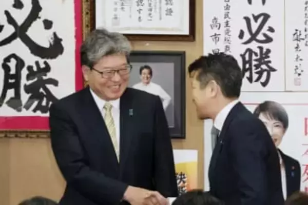 萩生田氏「憲法改正発議できる」　8選決め「首相を支える」