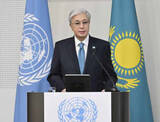 「ウクライナ和平交渉の場「用意」　カザフ大統領、トランプ氏に」の画像1