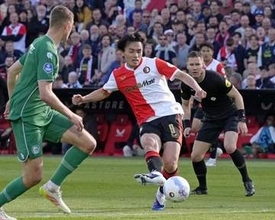 フェイエノールト上田が2ゴール　サッカーのオランダ1部