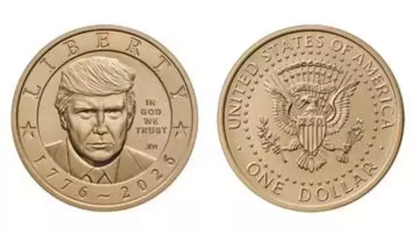 トランプ氏肖像硬貨製造へ　米、建国250年記念