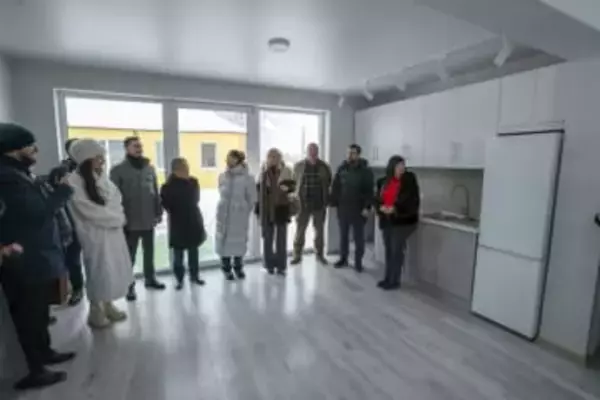 ウクライナ避難民に日本式住居　JICAが供与、厳冬キーウ近郊