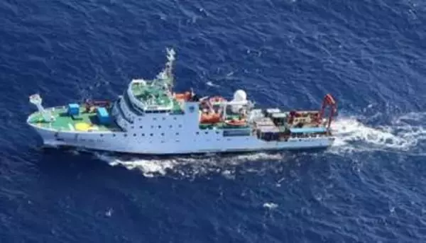 中国船がまた海洋調査か　沖縄・波照間沖のEEZ