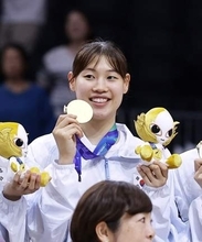 在日4世、優勝に「感謝」　バスケ女子韓国代表の洪有純