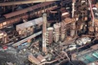 北海道・室蘭の日本製鉄で火災　けが人なし、熱風炉が燃える