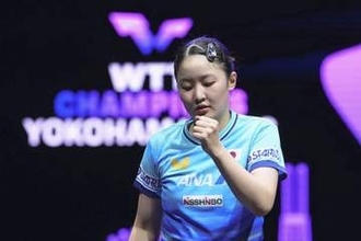 張本美が準々決勝進出　卓球WTTチャンピオンズ
