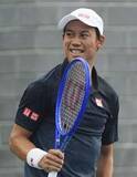 「錦織圭の予選3回戦、雨天延期　全米テニスのシングルス」の画像1