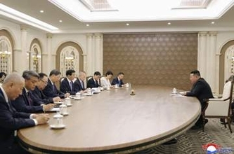 金総書記、中国序列4位と会談　条約65年、協力事業が焦点