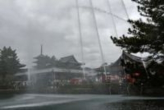 法隆寺で僧侶ら放水訓練　49年に壁画焼損、奈良