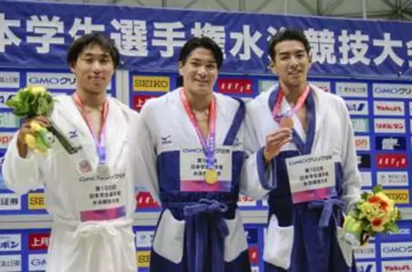 松下が200m個人メドレー優勝　競泳の日本学生選手権