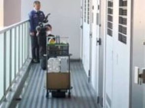 マンション内搬送にロボット　三菱電機子会社が実証実験