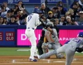 大谷、47試合連続で出塁　菊池4失点、鈴木は1安打